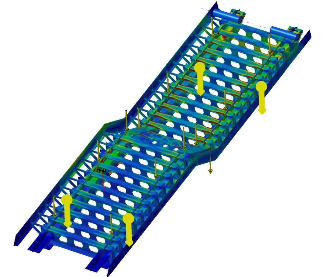 Torzná stabilita schodov štadióna Ondreja Nepelu