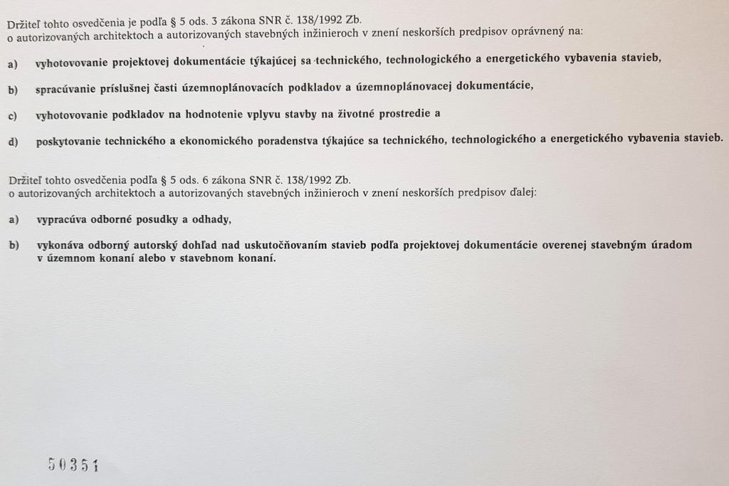 Autorizácia / dokumentácia – ukážka